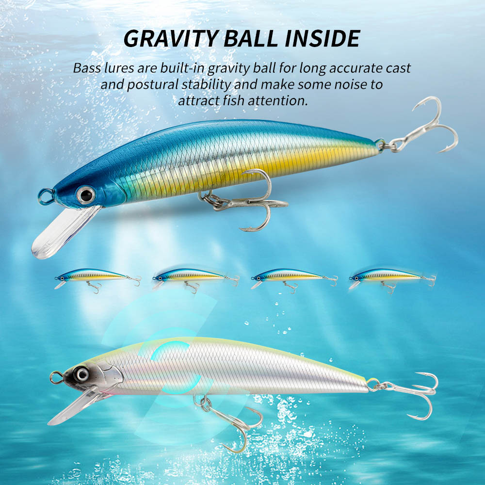 Fishing Lure Sinking Minnow 13 - Fishing Hook Treble recension och pris