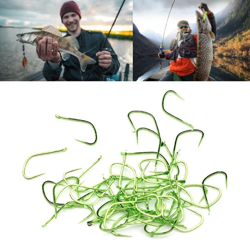 50Pcs Long Handle Small Fishes - Fishing Hook Circle recension och pris