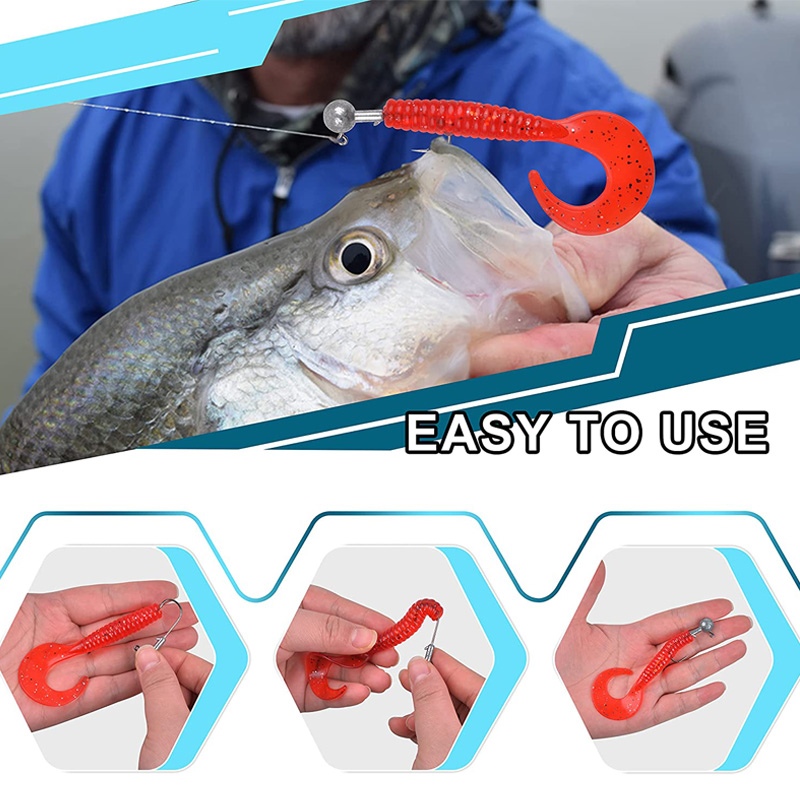 100PCS Fishing Hooks Lead Jig  - Fishing Hook Offset recension och pris