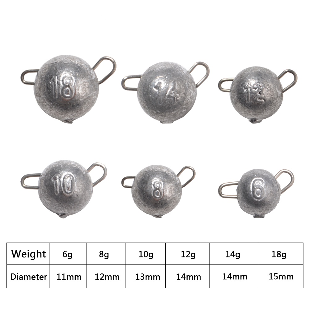 FTK 5pcs Supercontinent Sinker - Fishing Hook Jig recension och pris